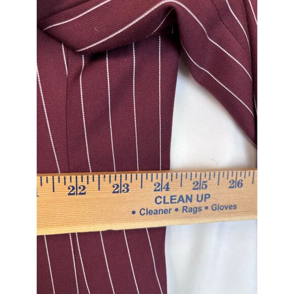 Vinci Men's Size 48L/43L Red/White 3 Piece Suit Vest, Jacket, and Pants - Picture 11 of 16